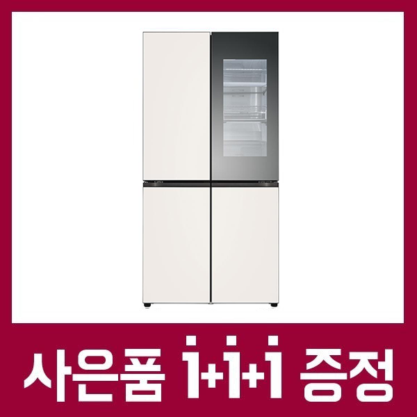 LG 디오스 노크온 냉장고 오브제컬렉션 더블매직스페이스 케어솔루션 초기비용면제